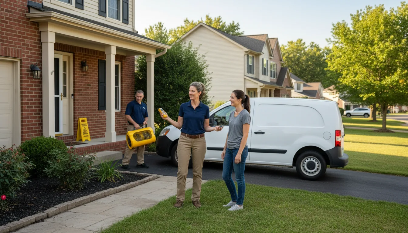 Residential water damage restoration in Creston, NC